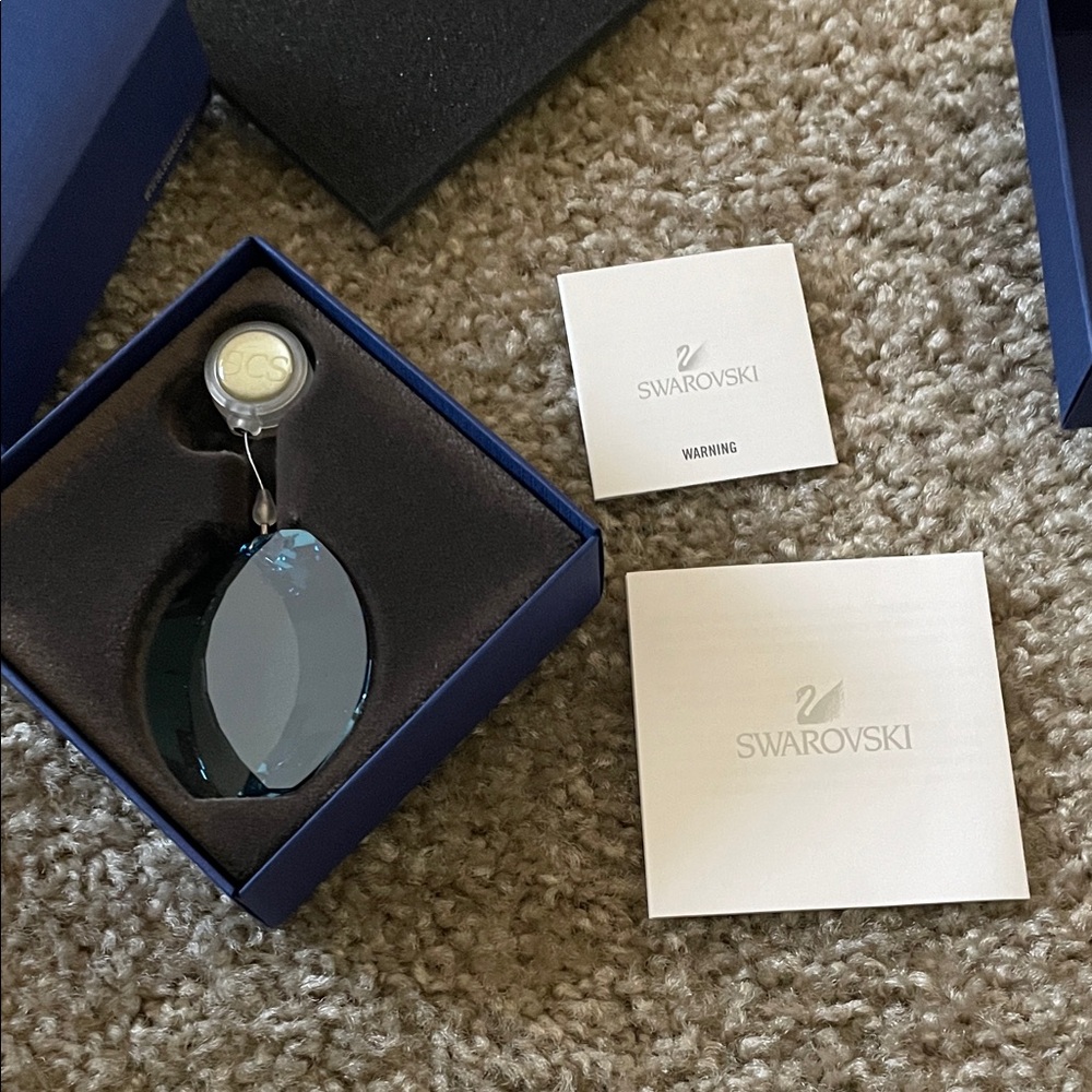 Swarovski Blue Crystal Ornament